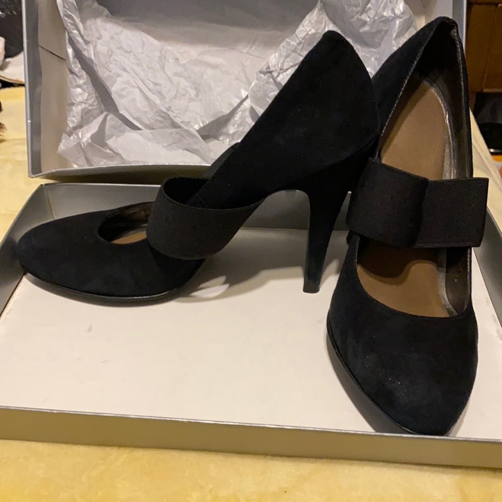 Suede heels